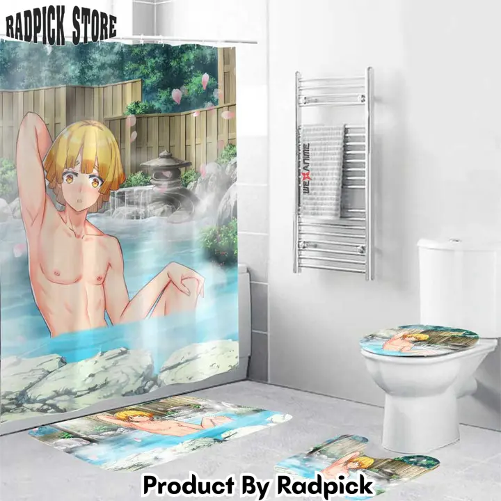 Demon slayer boys hot spring zenitsu agatsuma combo bathroom set   rp0159602